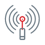 sensors streaming data icon